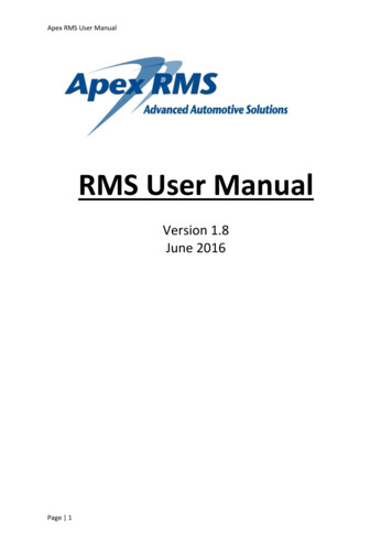 RMS User Manual