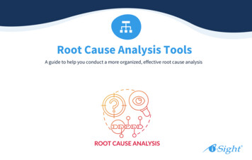 Root Cause Analysis Tools - I-Sight