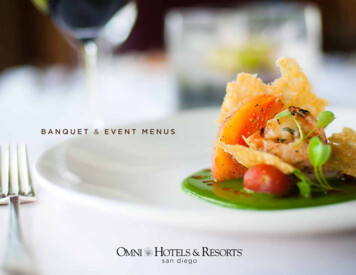 BANQUET EVENT MENUS - Omni Hotels & Resorts