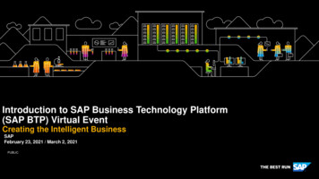 Introduction To SAP Business Technology Platform (SAP BTP) Virtual Event