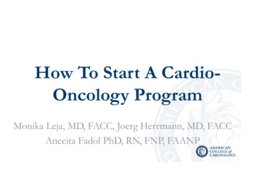 How To Start A Cardio- Oncology Program