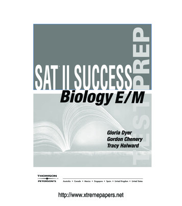 SAT II Biology - Online SAT Preparation Course