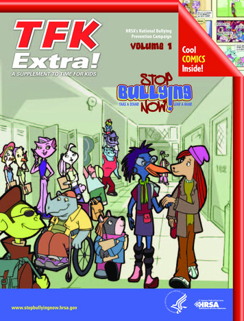 HRSA's National Bullying Prevention Campaign Volume 1 Cool COMICS Inside!