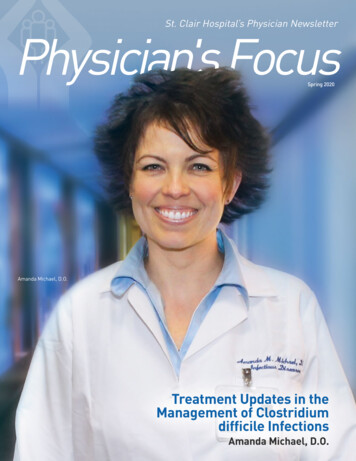 St. Clair Hospital's Physician Newsletter Physician 's Focus