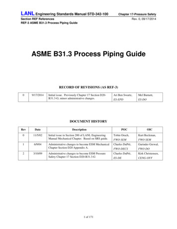 ASME B31.3 Process Piping Guide - Los Alamos National Laboratory