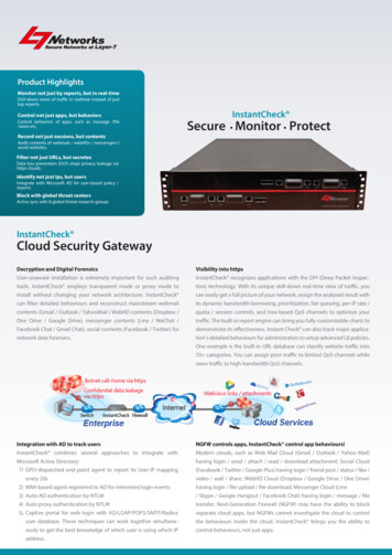 SecureOne L7 Cloud Security Gateway
