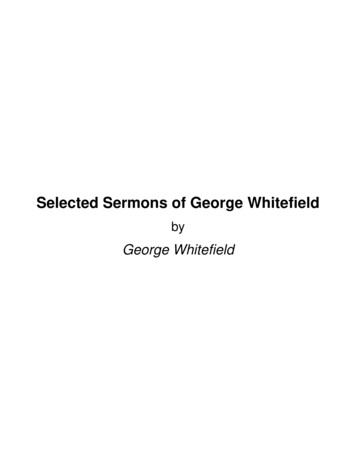 Selected Sermons Of George Whitefield - Reformed