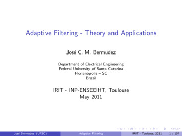 Adaptive Filtering - Theory And Applications - ENSEEIHT