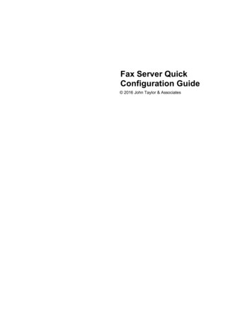 Fax Server Quick Configuration Guide - Snappy Software