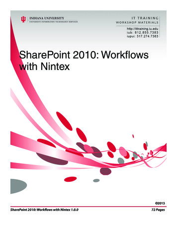 SharePoint 2010: Workflows With Nintex