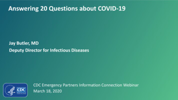 Answering 20 Questions About COVID-19 - CDC