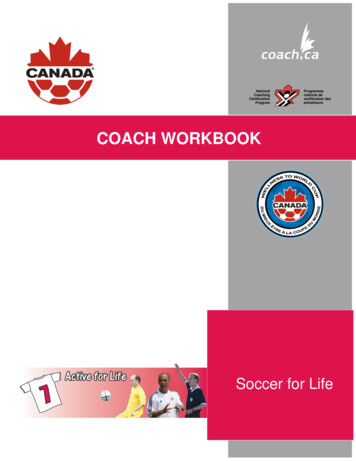 Soccer For Life Course Workbook - Coach Centre