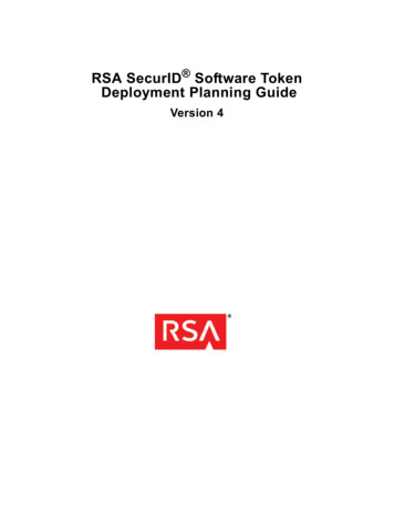 RSA SecurID Software Token Deployment Planning Guide