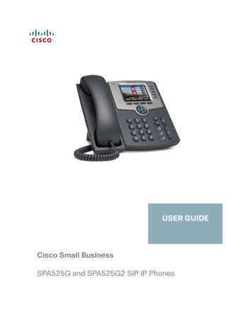 Cisco Small Business SPA525G And SPA525G2 SIP IP Phone User Guide