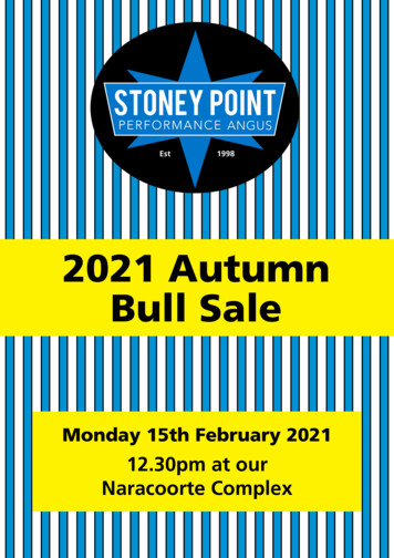 2021 Autumn Bull Sale - Stoney Point