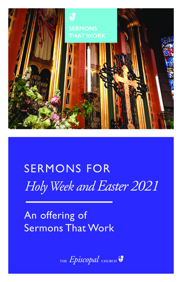 SERMONS FOR Easter 2021 - Episcopal Church