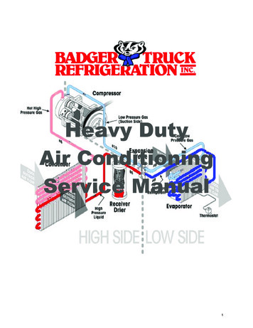 Heavy Duty Air Conditioning Service Manual - Btrac 