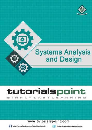 System Analysis And Design Tutorial