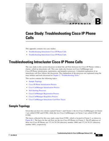 Case Study: Troubleshooting Cisco IP Phone Calls