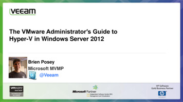 The VMware Administrator′s Guide To Hyper-V In Windows Server 2012
