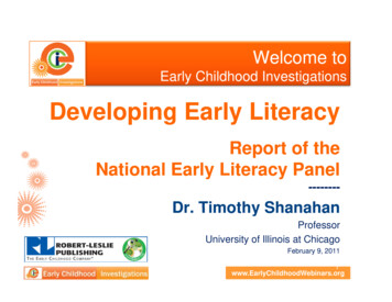 Dr Timothy ShanahanDr. Timothy Shanahan - Early Childhood Webinars