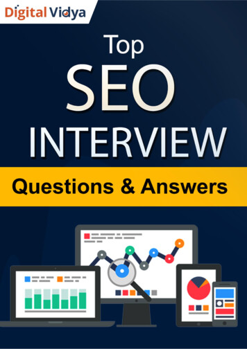 Top SEO Interview Questions - Digital Vidya