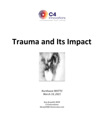Trauma And Its Impact - MHTTC) Network
