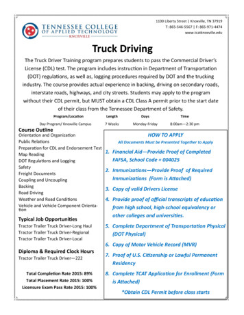 Truck Driving - TCAT Knoxville