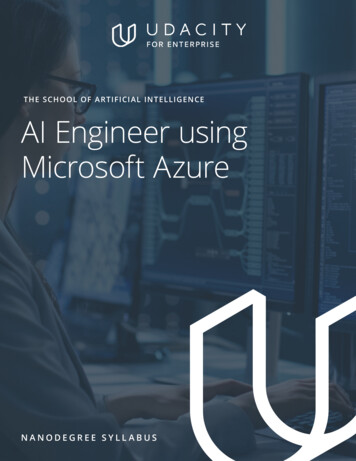 THE SCHOOL OF ARTIFICIAL INTELLIGENCE AI Engineer Using Microsoft Azure