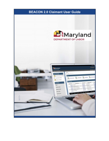BEACON 2.0 Claimant User Guide - Maryland