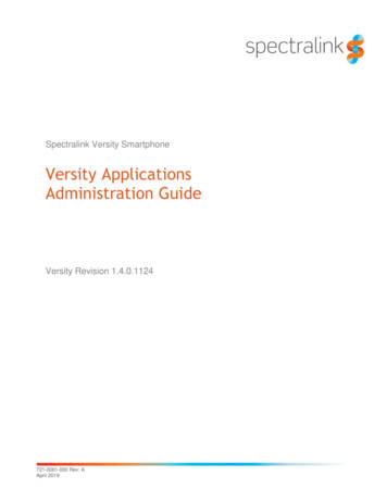 Spectralink Applications Administration Guide