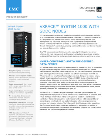 Vxrack System 1000 With Sddc Nodes