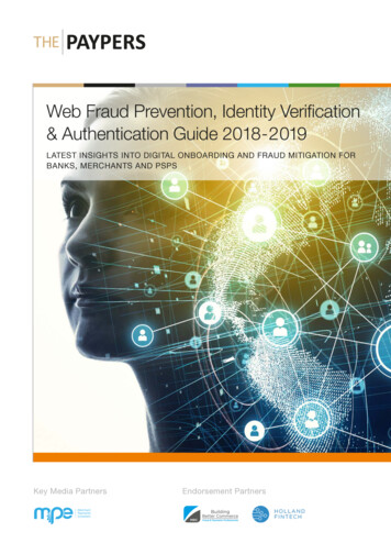 Web Fraud Prevention, Identity Verification & Authentication Guide 2018 .
