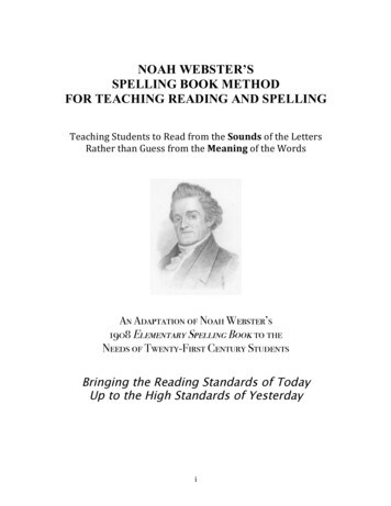 Noah Webster'S Spelling Book Method For Teaching Reading And Spelling