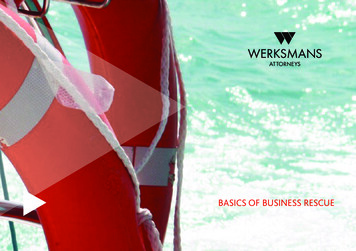 BASICS OF BUSINESS RESCUE - Werksmans
