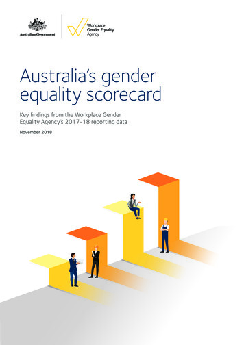 Australia's Gender Equality Scorecard - WGEA