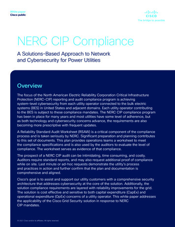 What Is NERC CIP Compliance White Paper - Cisco