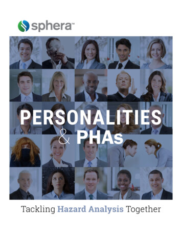 PERSONALITIES PHAs - Sphera