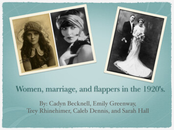 Women, Marriage, And ﬂappers In The 1920's. - Bowlin Alley