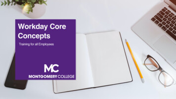 Workday Core Concepts - Montgomery College