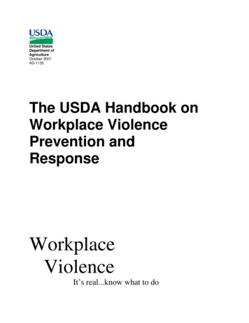 Workplace Violence Handbook - USDA