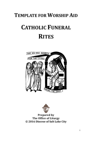 Worship Aid Template For Catholic Funeral Rites PDF Version