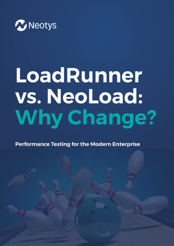 LoadRunner Vs. NeoLoad: Why Change? - Neotys