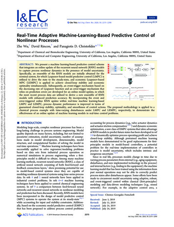 Real-Time Adaptive Machine-Learning-Based Predictive Control Of .
