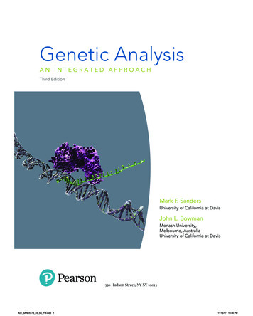 Genetic Analysis - Pearson