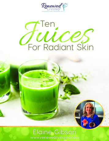 Ten Juices For Radiant Skin - Renewed Living Inc.