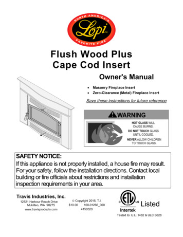 Flush Wood Plus Cape Cod Insert - Travis Industries