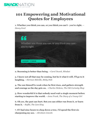 101 Empowering And Motivational Quotes For Employees