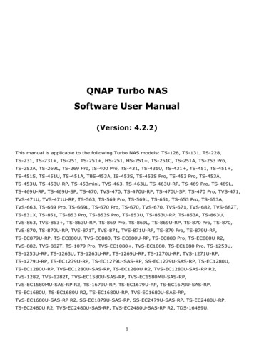 QNAP Turbo NAS Software User Manual - Etilize