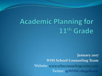 Website: Whscounselingcenter Twitter: @WHSCollegeReady